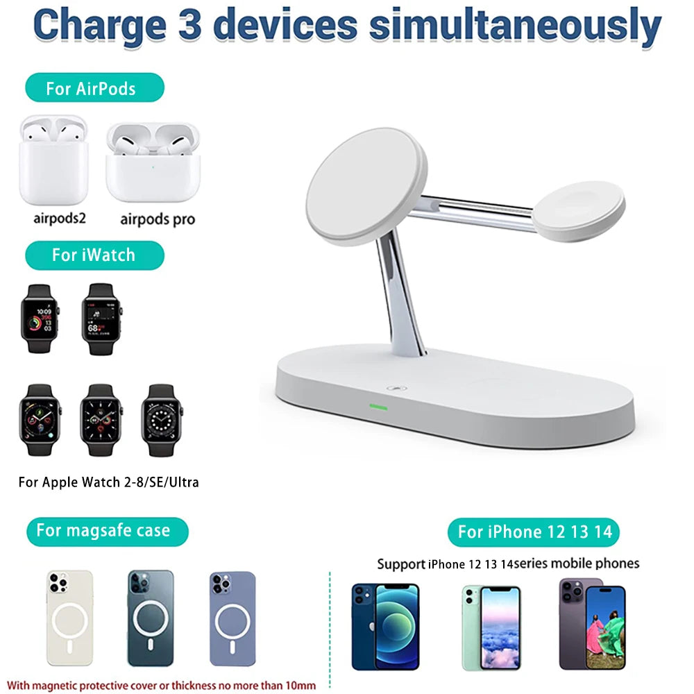 3 in 1 Wireless Charger Stand For iPhone