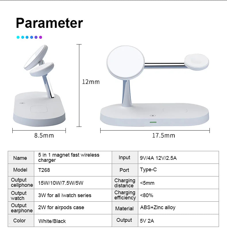 3 in 1 Wireless Charger Stand For iPhone